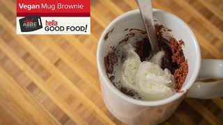 2 MINUTE Vegan Mug Brownie using the MICROWAVE