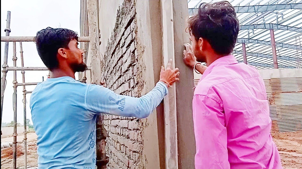 Colunm plaster kaise karte hain Pillar plaster karne ka tarika pillar plastering india style