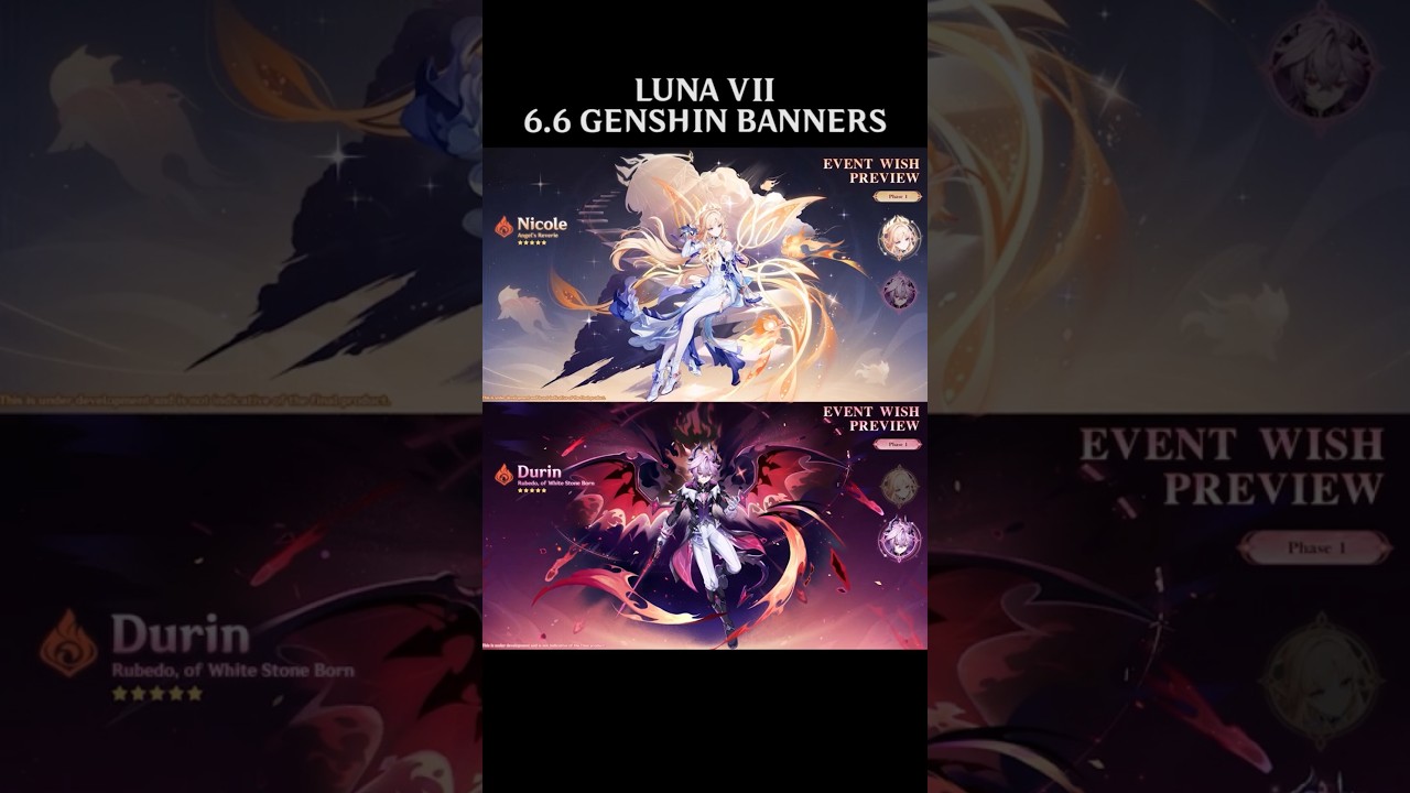 Luna VII/ 6.6 Genshin banners #genshinimpact