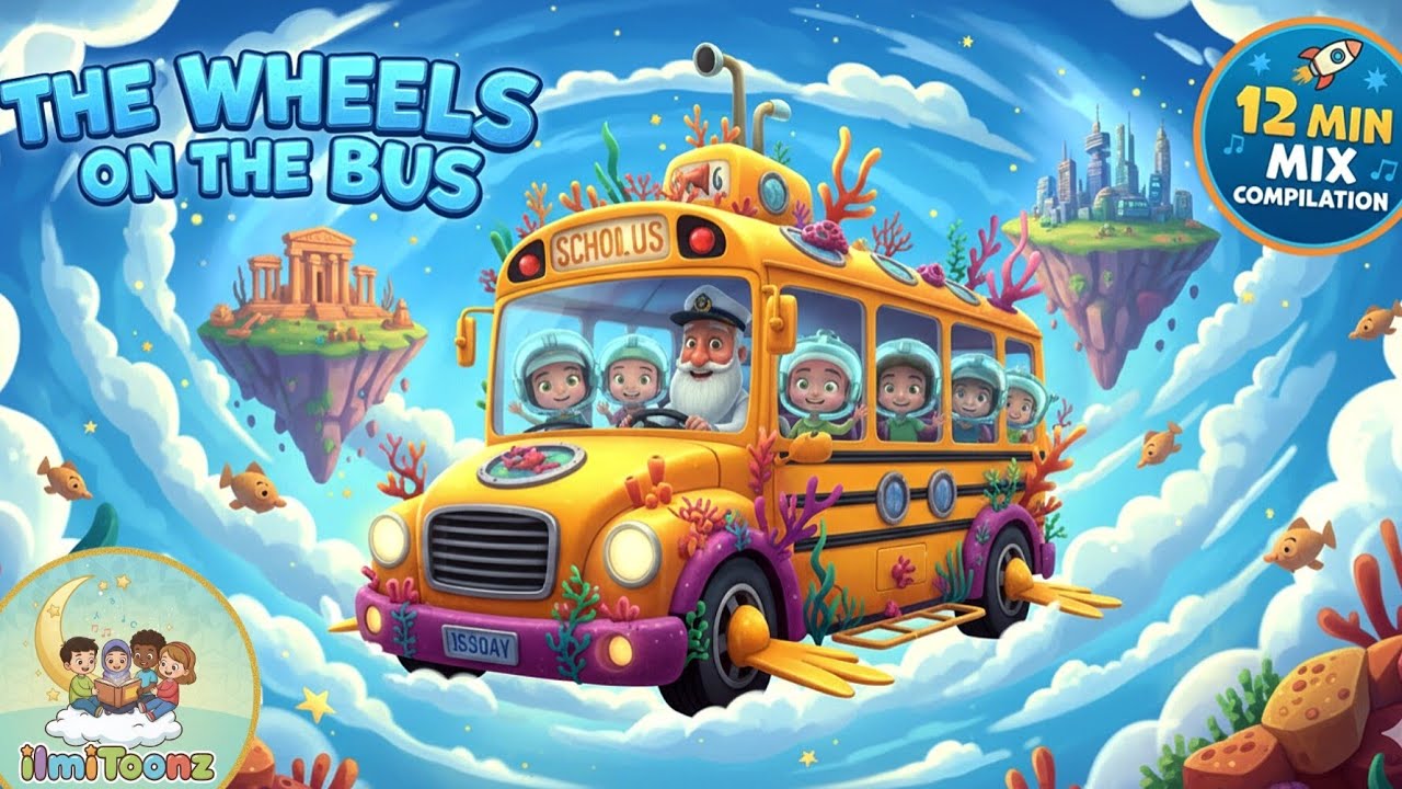 12Min Compilation|Wheels on the bus |Muslim shark |old ibrahim had a farm | Jhonny Jhonny |Bismillah