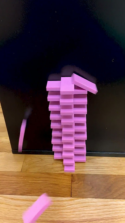 Can you figure out this domino effect? (ft. light pink #H5dominocreations)