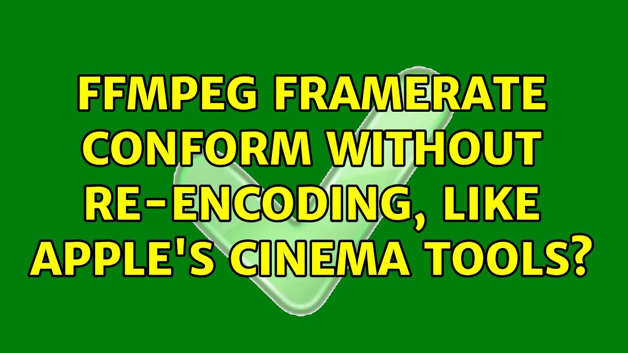 ffmpeg framerate conform without re-encoding, like apple's cinema tools?