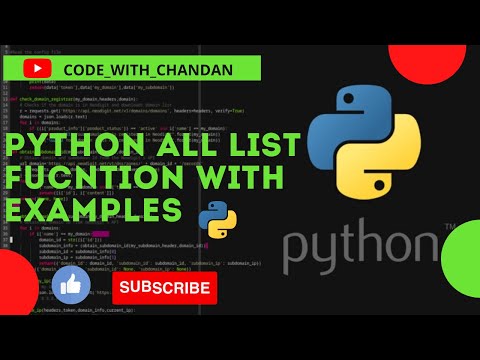 🔴🔴List Functions in Python🔴🔴 || List in python || List Methods in Python || function of list