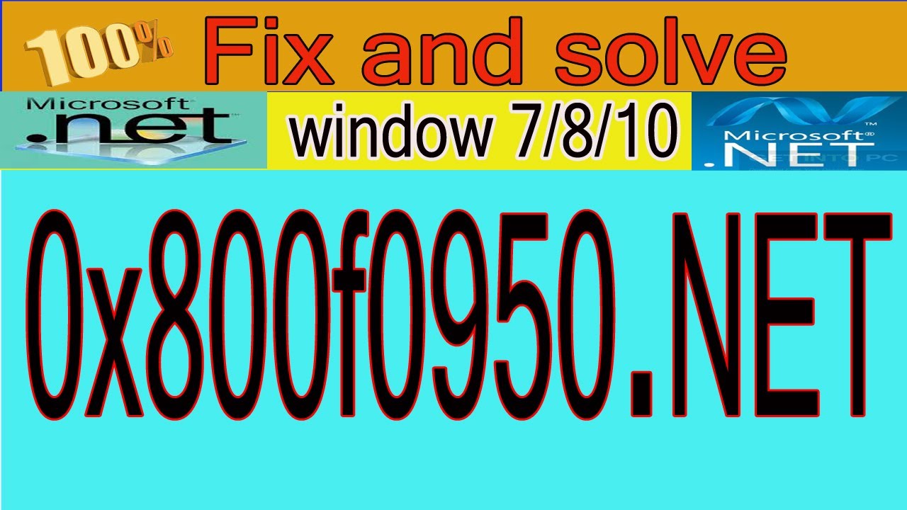 Fix .NET Framework 3.5 Error code 0x800f0950 in Windows 10/8/7 - [3 ...
