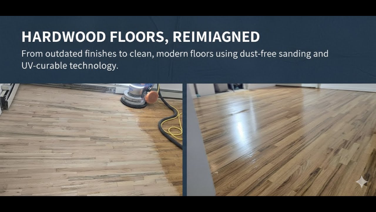 Hardwood floor refinishing specialists with UV-CURING finishes.