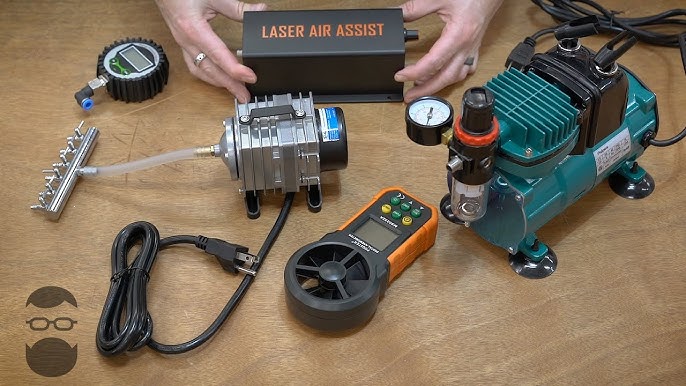 Laser Cutter Air Assist,Laser Engraver Air Assist Pump 10L to 30L Per  Minute Adjustable Smoke Laser Air Assist Pump 100‑240V,for Cutting  Engraving