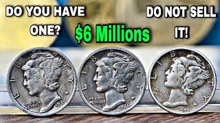 Top 6 Valuable Silver Mercury Dime Coins Worth BIG Money! Rare Dimes To Look For!