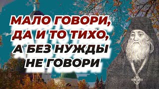 Молчание собирает, многословие же расточает - Наставления иеромонаха Илариона