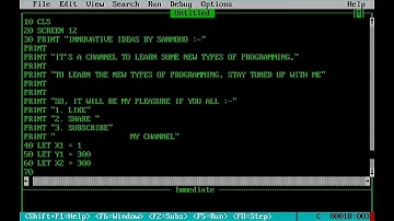 A "QBASIC ENDING LINE ANIMATION" PROGRAM.