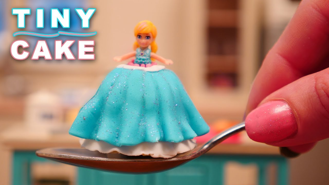 Teeny Weeny Challenge Miniature Princess Doll Cake | How Small Can I Bake? Ann Reardon | How To Cook That