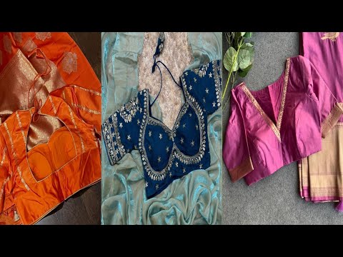 🎊 New Fashion Blouse Design/Latest Blouse Back Neck & Sleeve Design/Blouse Back Neck Designs 2025/