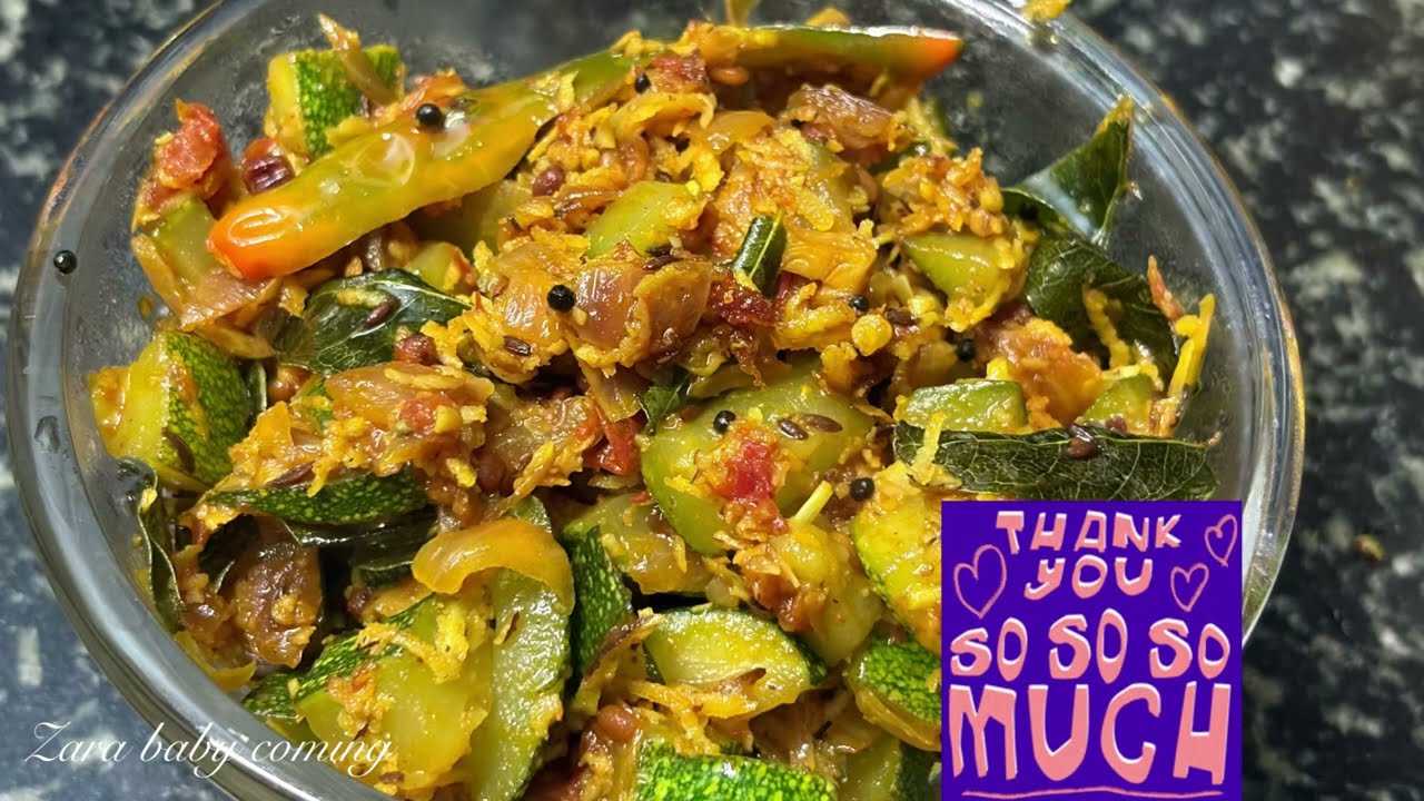 எளிமையான சுக்கினி சீமை சுரைக்காய் / டயட் சமையல் zarababycooking zucchini in Tamil 