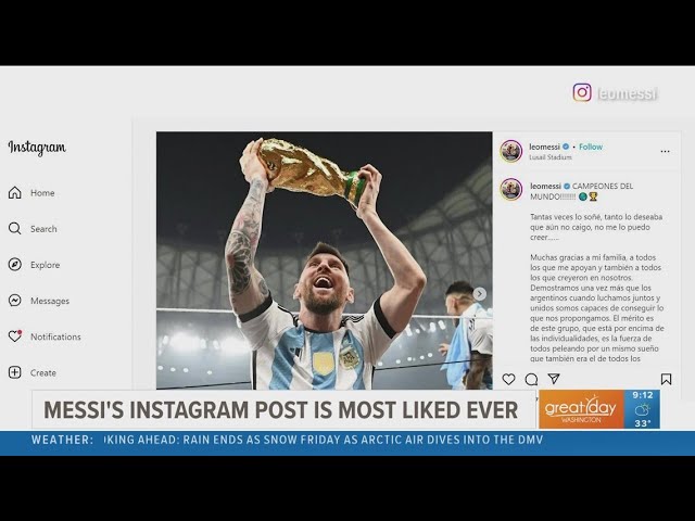 ESPN FC on X: Lionel Messi's World Cup Instagram post has become