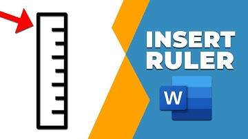 how to insert ruler in word