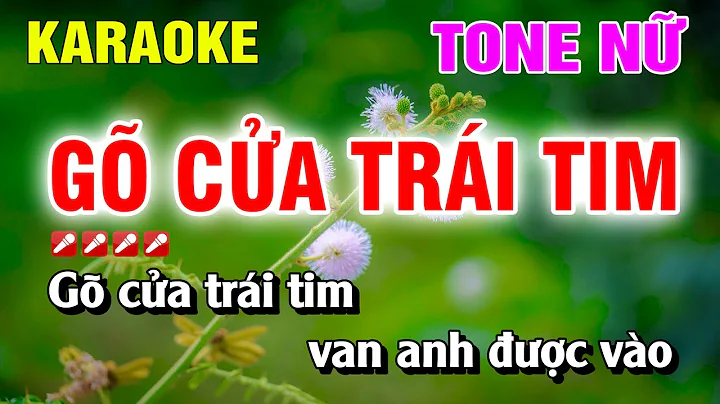 Karaoke Gõ Cửa Trái Tim Tone Nữ Nhạc Sống Dễ Hát | Nguyễn Linh