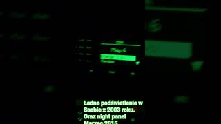 Saab9-3 SS 2.0 Turbo great cockpit light and Night panel presentation Polish Hip Hop Reggae