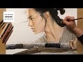 Speed Drawing Rey(Daisy Ridley) - Star Wars | The Force Awakens [Drawing Hands]