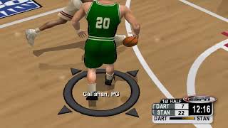 NCAA College Basketball 2K3 - Dartmouth Big Green vs Stanford Cardinal with named rosters (PS2)