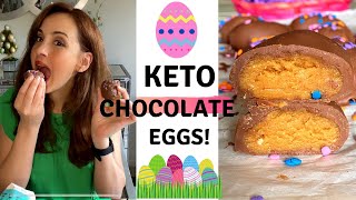 LOWCARB CHOCOLATE PEANUT BUTTER EGGS | 5 INGREDIENTS! (KETO) | WHAT STORE BRANDS TO AVOID