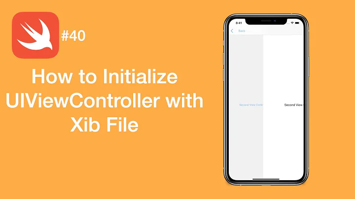 How to Initialize UIViewController with Xib File - Swift #40 - iOS Programming