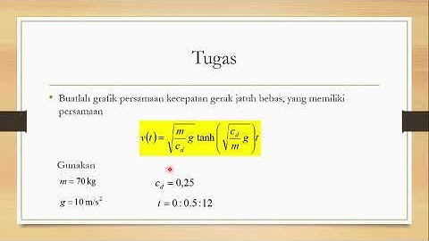 Metode numerik (finite difference) pada kasus gerak jatuh bebas