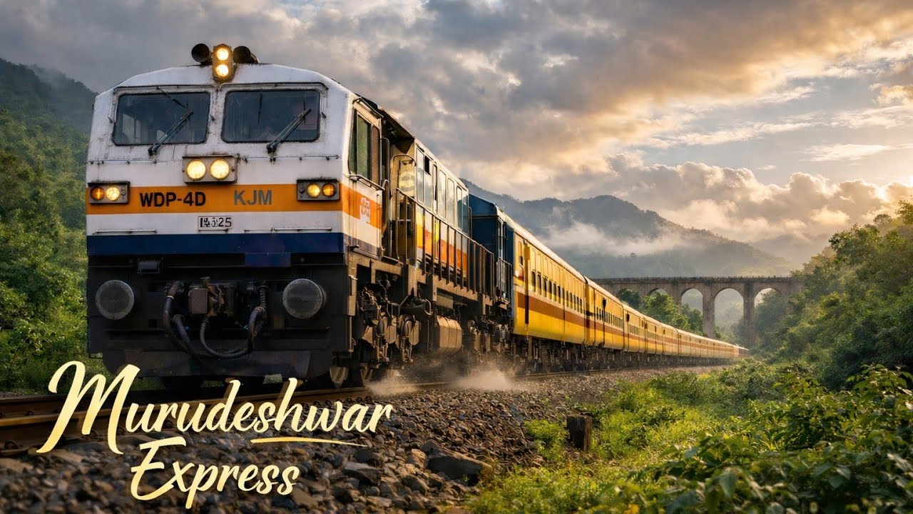 16585 - SMVT - Murudeshwar Express|| Coastal 