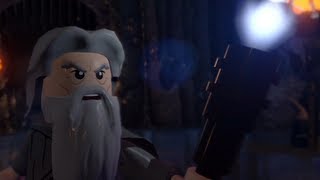 Gandalf vs Saruman as LEGOS