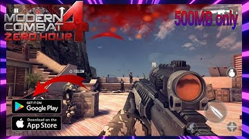 Modern Combat 4:Zero hour gameplay Mission 1 Best android FPS game