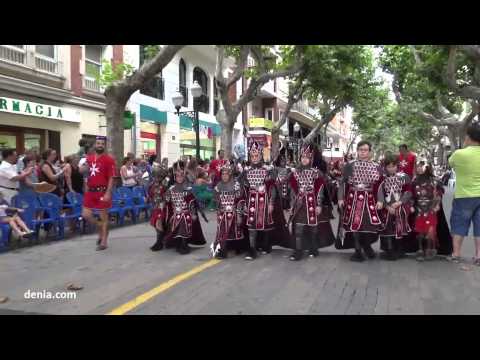 Desfile Infantil Moros y Cristianos Dénia 2015: Filà Guerrers Hospitalaris