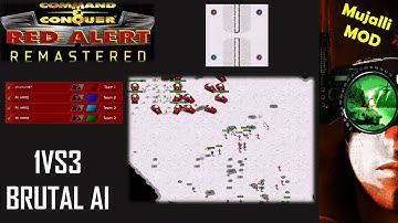 /Command & Conquer Red Alert Remastered/ (Skirmish) 1VS3 Brutal AI  I Warzone 2.0 I