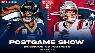 LIVE: Patriots vs Broncos Week 16 Postgame Show