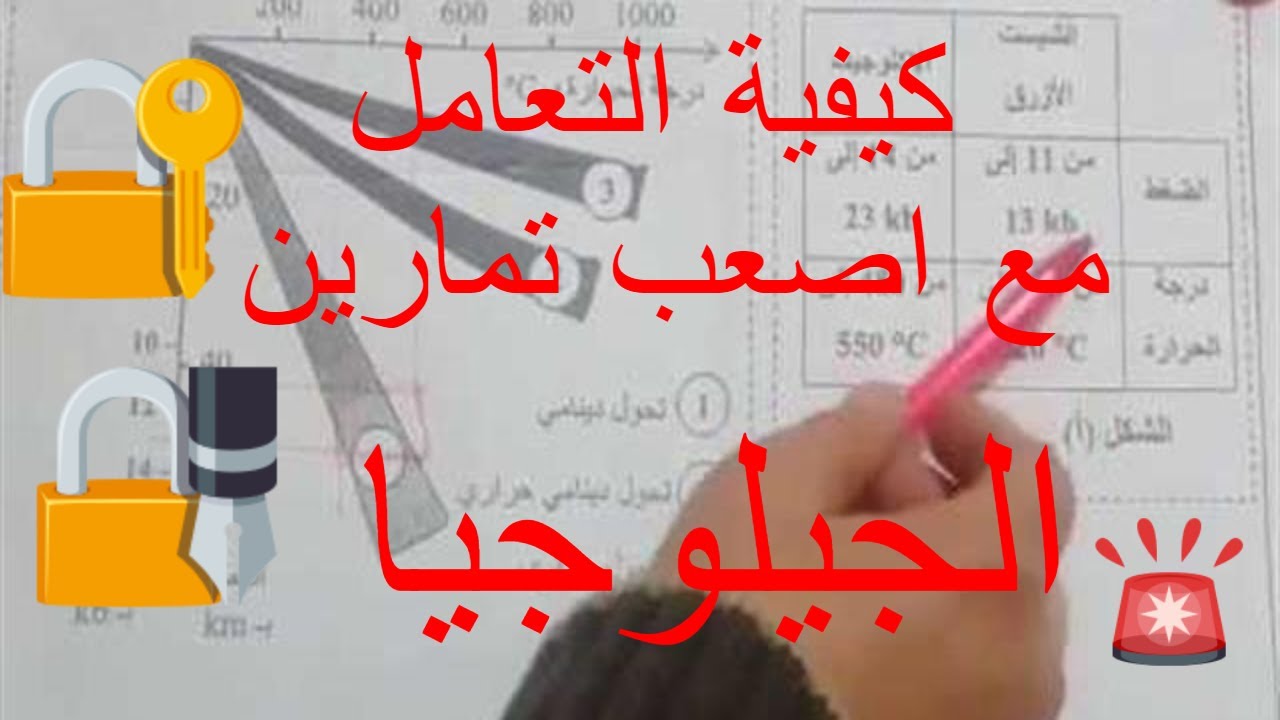 كيفية التعامل مع أصعب تمارين الجيولوجي:الجزء 1