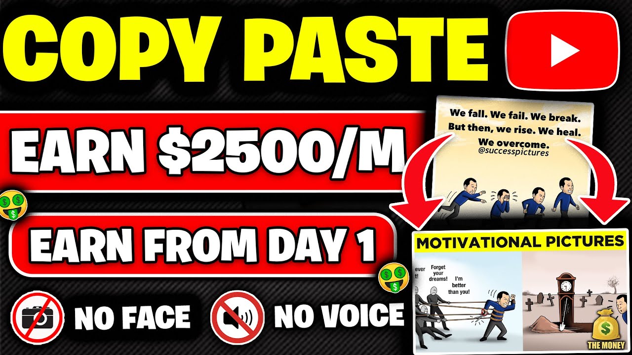 How To Make Money By Copy Paste Cartoon Images into Videos | Earn $2500 ...