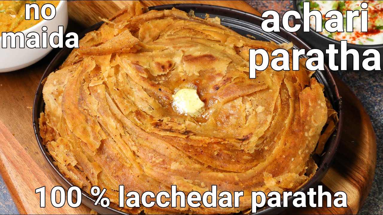 lachhedhar achari paratha recipe | lachha paratha with pickle masala | pickle paratha recipe | Hebbar | Hebbars Kitchen