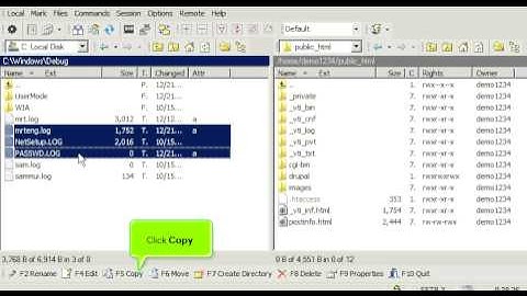 FTP - WinSCP - Upload