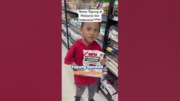 Thumbnail of Nama Tepung Beda di indonesia dan Malaysia #perbedaanbahasa #MalaysiaIndonesia #Shorts #BedaBahasa