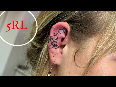 Back Of Ear Tattoo - Temu