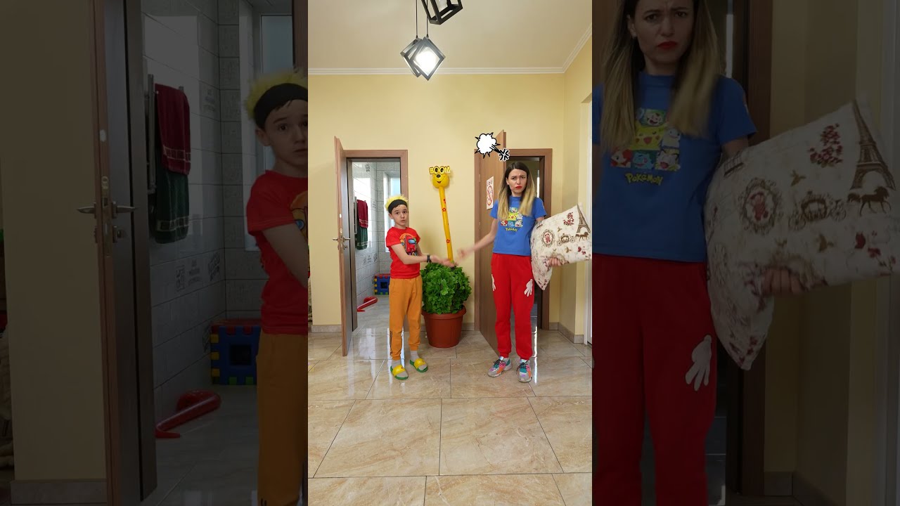 Dad Pranks Mom And Kid 