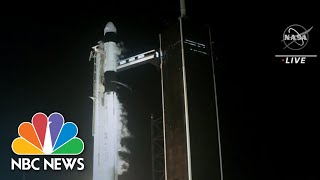 SpaceX Launches Astronauts To Space Station On Reused Rocket | NBC Nightly News