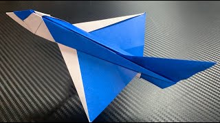 How to fold Nova easy origami fighter jet with a cockpit.