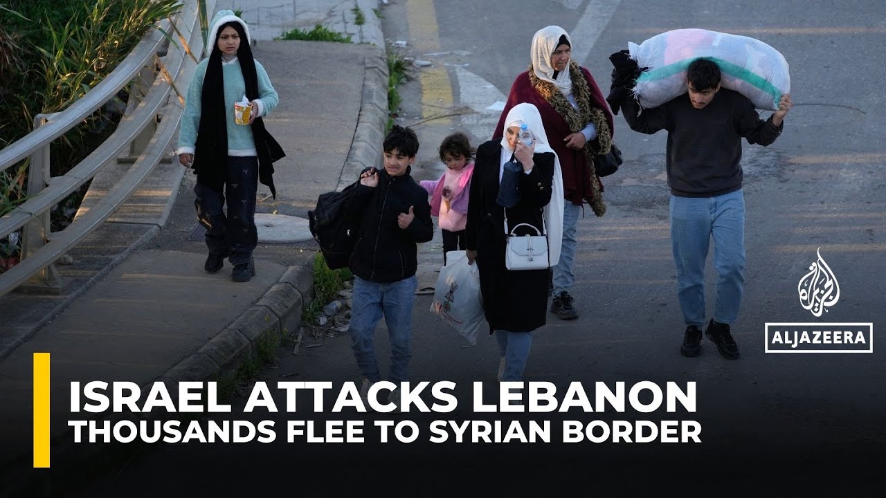 آلاف المدنيين يفرون باتجاه الحدود السورية مع تصاعد الغارات الإسرائيلية على لبنان