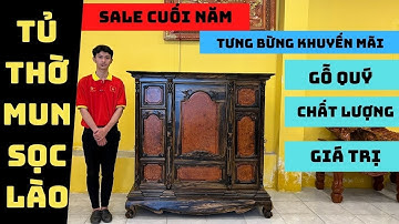Mẫu tủ thờ Mun Sọc Lào chất lượng và giá trị!!!