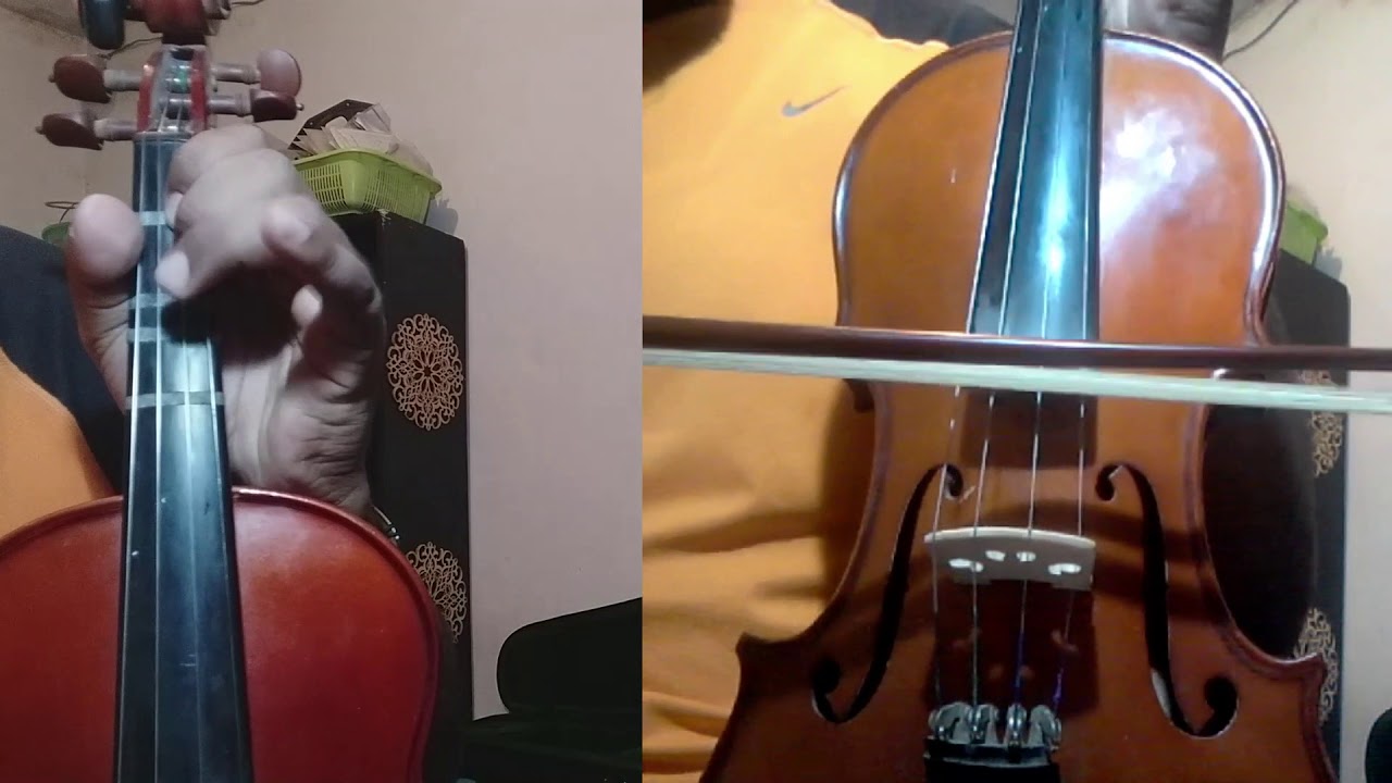 الدرس الثامن تعلم مقام البياتي على الدرجتين الري -و لا .كمنجة الشعبية