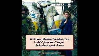 Ukraine President Volodymyr Zelensky's digital cover photoshoot for Vogue magazine with his wife