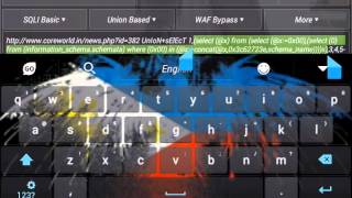 Basic sqlinjection using androhackbar on android 2016