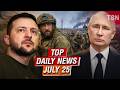 TOP NEWS JULY 25! UKRAINE STRIKES BACK! Russian Factories Burn as Sanctions Hit!