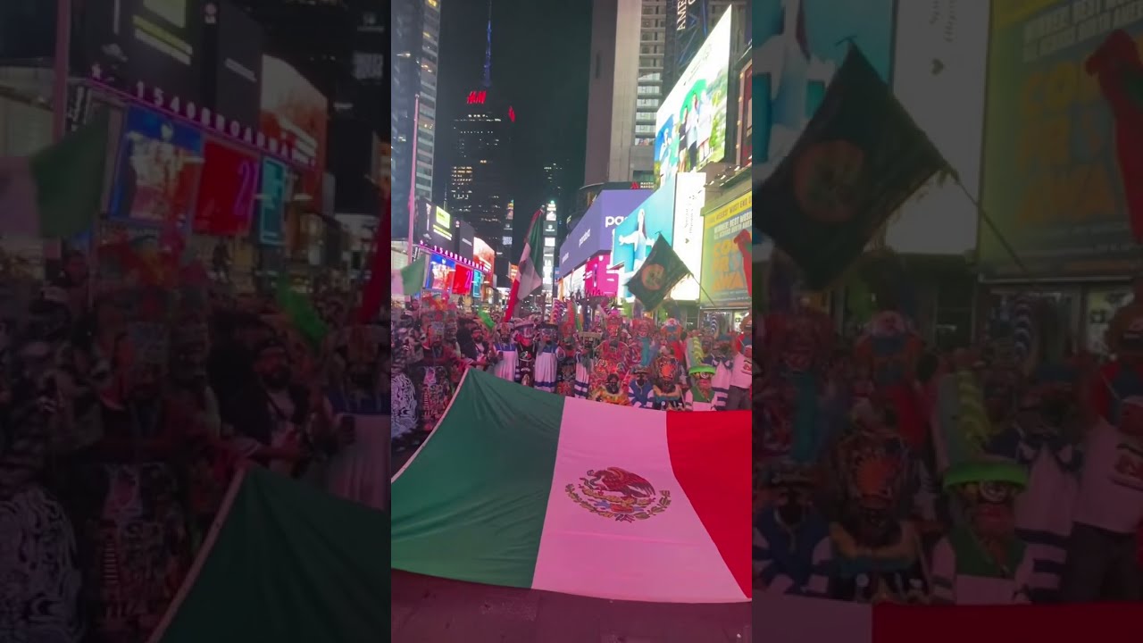 Viva Mexico En Times Square #MexicanIndependence #ElGrito #NYC #NuevaYork #Mexicano #PueblaYork