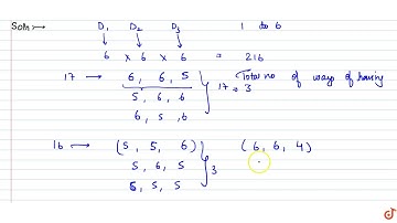 In a single throw of three dice, find the probability of getting a total of 16 or 17.