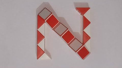 Make a Alphabet N with Snake Cube