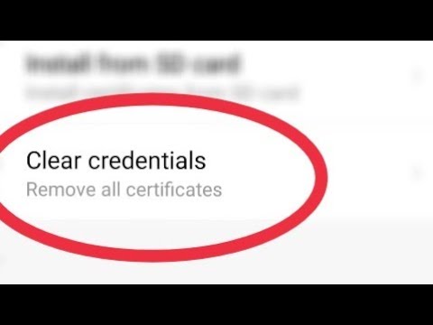 Android Clear Credentials